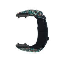 eses Paracord nylon outdoor řemínek pro Xiaomi Amazfit T-Rex 3 - Tmavě zelená kamufláž