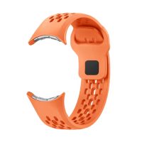 eses Silikonový dírkovaný řemínek pro Google Pixel Watch 3, 45 mm - Oranžový