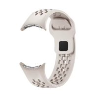 eses Silikonový dírkovaný řemínek pro Google Pixel Watch 3, 45 mm - Béžový