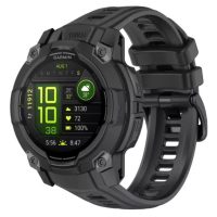 eses Silikonový řemínek pro Garmin instinct 3 - Černý, 26 mm
