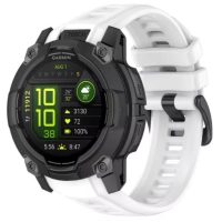 eses Silikonový řemínek pro Garmin instinct 3 - Bílý, 22 mm