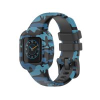 eses Silikonový řemínek pro Garmin Vivofit Junior 3 - Modrá kamufláž