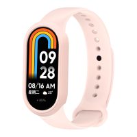 eses Silikonový řemínek a rámeček pro Xiaomi Smart Band 8 a 9 - Růžový