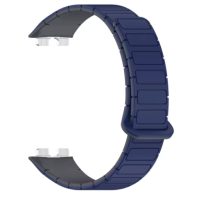 eses Silikonový magnetický řemínek pro Huawei Band 8, 9, 10 - Modrý