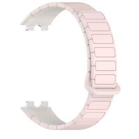 eses Silikonový magnetický řemínek pro Huawei Band 8, 9, 10 - Růžový