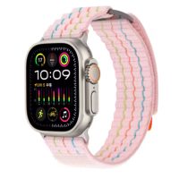 eses Nylonový strukturovaný řemínek pro Apple Watch - Růžový 38 mm, 40 mm, 41 mm