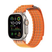 eses Nylonový strukturovaný řemínek pro Apple Watch - Oranžový 38 mm, 40 mm, 41 mm