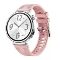 eses Silikonový prošívaný řemínek Huawei Watch GT5 41 mm a GT5 pro 42 mm - Růžový