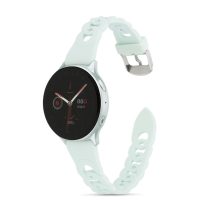 eses Silikonový řemínek splétaný pro Samsung Galaxy Watch 4, 5, 6, 7 - Světle modrý, 20 mm