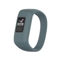 eses Silikonový řemínek pro Garmin VivoFit Junior 1 a 2, Vívofit 3 - Velikost S, šedo modrý