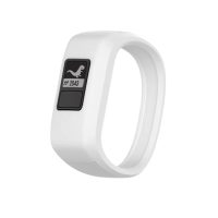 eses Silikonový řemínek pro Garmin VivoFit Junior 1 a 2, Vívofit 3 - Velikost L, bílý