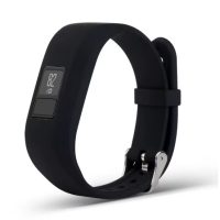 eses Silikonový řemínek pro Garmin VivoFit Junior 1 a 2, Vívofit 3 - Velikost S, černý