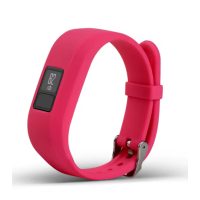 eses Silikonový řemínek pro Garmin VivoFit Junior 1 a 2, Vívofit 3 - Velikost L, růžový