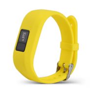 eses Silikonový řemínek pro Garmin VivoFit Junior 1 a 2, Vívofit 3 - Velikost L, žlutý