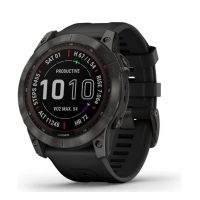 eses Silikonový řemínek pro Garmin Fénix 7X - Černý