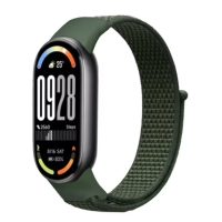 eses Nylonový řemínek pro Xiaomi Smart Band 8, 9 a 10 - Zelený