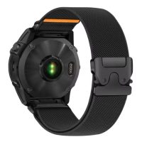 eses Nylonový elastický řemínek pro Garmin - Černý, QuickFit 22 mm