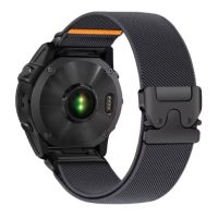 eses Nylonový elastický řemínek pro Garmin - Šedý, QuickFit 22 mm