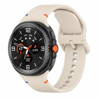 eses Silikonový řemínek pro Samsung Galaxy Watch 8 Galaxy Watch 9 - Béžový, velikost S