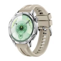 eses Silikonový řemínek pro Huawei Watch GT 5 46mm a GT 6 46mm - Khaki