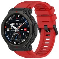 eses Silikonový řemínek pro Xiaomi Amazfit T-Rex 3 Pro 48mm - Červený