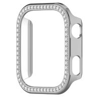 Ochranný rámeček s kamínky pro Xiaomi Redmi Watch 6 - Stříbrný