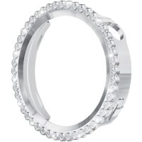 Ochranný rámeček s kamínky pro Huawei Watch GT 6 41mm - Stříbrný