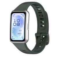 eses Silikonový řemínek pro Huawei Band 11 a Huawei Band 11 Pro - Tmavě zelený