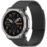 eses Silikonový magnetický řemínek pro Amazfit T-Rex Ultra 2 - Černý