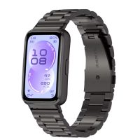 eses Kovový řemínek pro Huawei Band 11 a Huawei Band 11 Pro - Černý