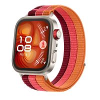 eses Nylonový řemínek pro Huawei Watch Fit 3, 4, 4 Pro, 5 a 5 Pro - Červený
