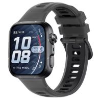 eses Silikonový sportovní řemínek pro Huawei Watch Fit 3, 4, 4 Pro, 5 a 5 Pro - Černý
