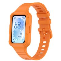 eses Silikonový náramek pro Huawei Band 11 - Oranžový