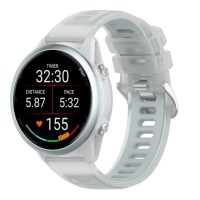 eses Silikonový rychloupínací řemínek pro Garmin - Šedý transparentní, 20 mm