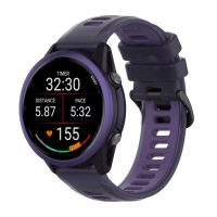 eses Silikonový rychloupínací řemínek pro Garmin - Tmavě modrý, 22 mm