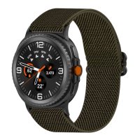 eses Nylonový elastický řemínek pro Samsung Galaxy Watch 8 a 9 - Khaki