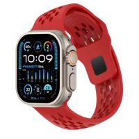 eses Silikonový řemínek pro Apple Watch se šikmými koncovkami - Červený 38mm, 40mm, 41mm, 42mm