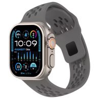 eses Silikonový řemínek pro Apple Watch se šikmými koncovkami - Šedý 42mm, 44mm, 45mm, 49mm