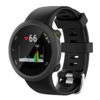 eses Silikonový řemínek pro Garmin Forerunner 45, Forerunner 45S a SWIM 2 - Černý