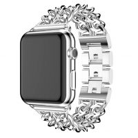 eses Kovový řetízkový řemínek pro Apple Watch - Stříbrný, 38mm/40mm/41mm