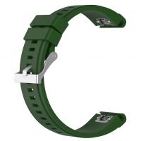 eses Silikonový řemínek EasyFit/QuickFit pro Garmin - Tmavě zelený, 26 mm