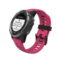 eses Silikonový řemínek pro Garmin - Růžový dírkovaný, 26 mm