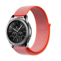 eses Nylonový řemínek na suchý zip - Oranžový, 22 mm