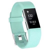 eses Silikonový řemínek pro Fitbit Charge 2 - Velikost L, mátový