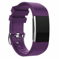 eses Silikonový řemínek pro Fitbit Charge 2 - Velikost L, fialový