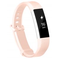 eses Silikonový řemínek světle růžový ve velikosti L pro Fitbit Alta HR