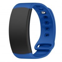 eses Silikonový řemínek pro Samsung Gear Fit 2 - Velikost L, modrý