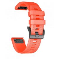 eses Silikonový řemínek pro Garmin - Oranžový, QuickFit 22 mm