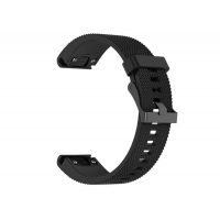 eses Silikonový řemínek pro Garmin - Černý, QuickFit 20 mm