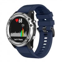 eses Silikonový řemínek pro Garmin - Tmavě modrý, QuickFit 20 mm